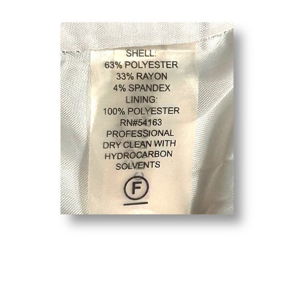 Calvin Klein 10 Gray Blue Sheath Midi Dress Office Career Retro Mod Colorblock - Picture 9 of 10